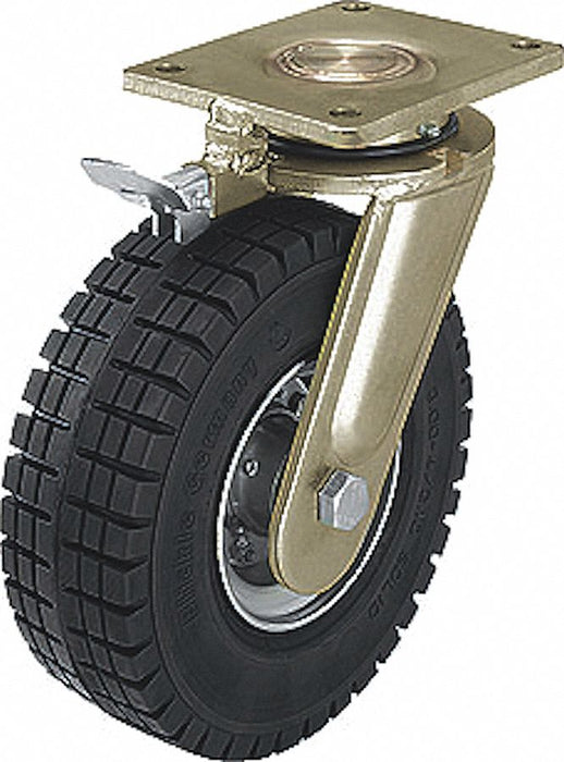 Plate Caster Swivel Rubber 18 5/8 H