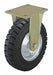 Plate Caster Rigid Rubber 18 5/8 H