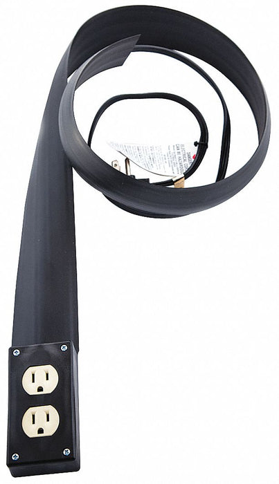 CoveRdExt.Cord 14ft Blk 16AWG Flat