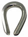 Wire Rope Thimble 1/4 in Rope Dia SS