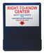 Right-To-Know Center Alum Red Blue/White