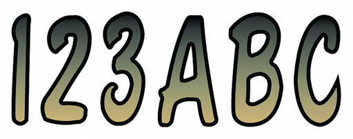 Number and Letter Combo Kit Beige/Black