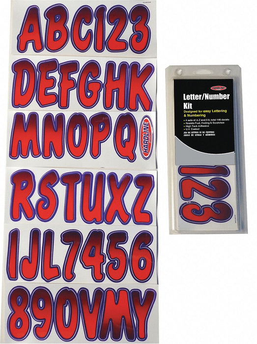 LetterandNumberLabelSet 3inH 1-1/2inW