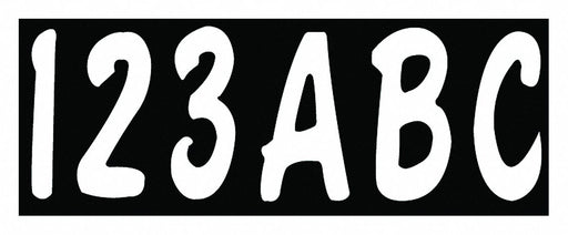 Number and Letter Combo Kit White 3in. H