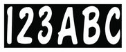 LetterandNumberLabelSet 3inH 1-1/2inW