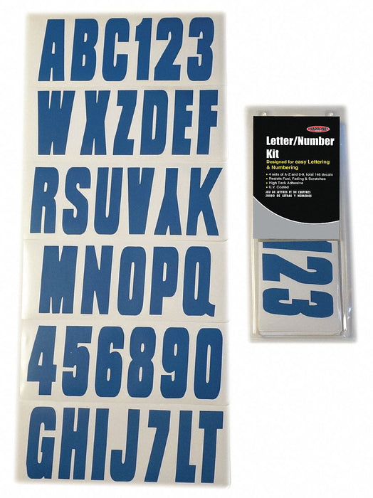 LetterandNumberLabelSet 3inH 1-1/2inW