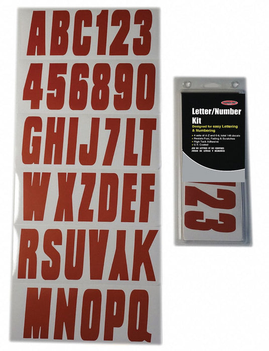 LetterandNumberLabelSet 3inH 1-1/2inW
