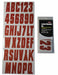 LetterandNumberLabelSet 3inH 1-1/2inW
