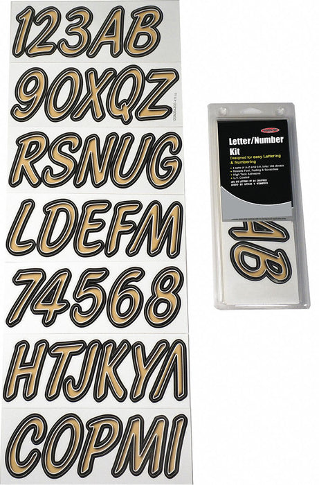 LetterandNumberLabelSet 3inH 1-3/8inW