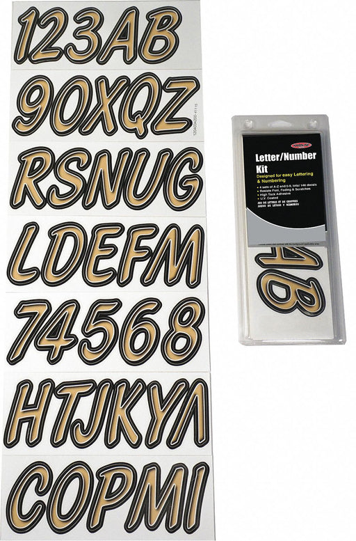 LetterandNumberLabelSet 3inH 1-3/8inW