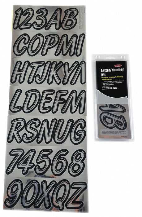 LetterandNumberLabelSet 3inH 1-3/8inW