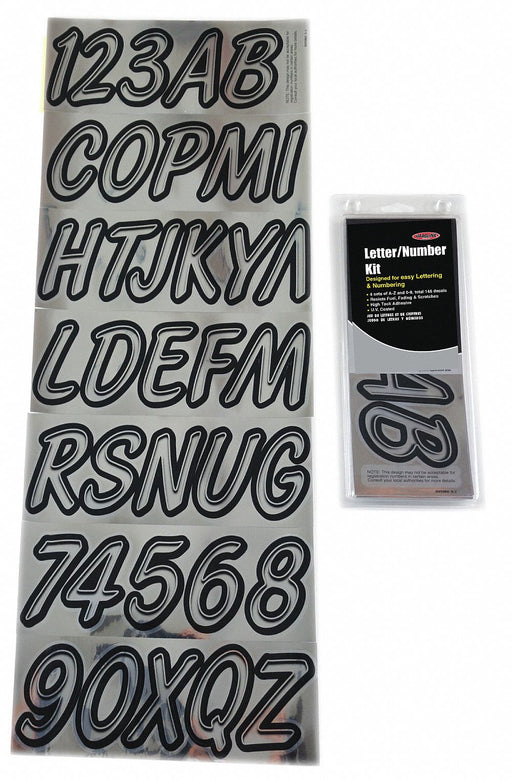 LetterandNumberLabelSet 3inH 1-3/8inW