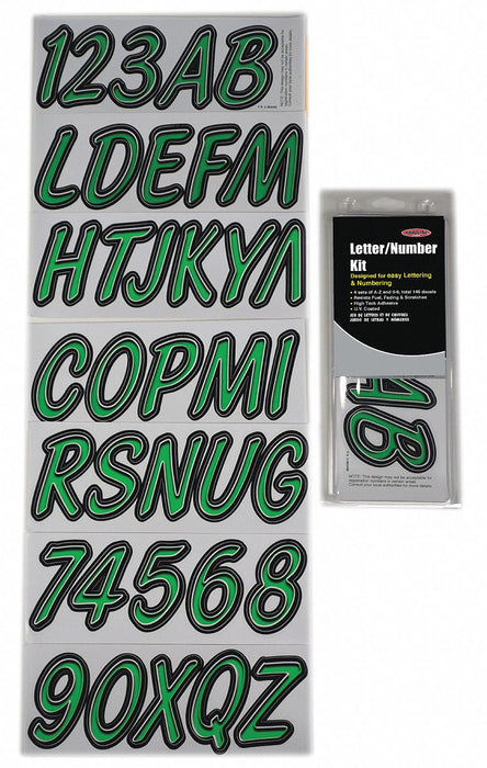 LetterandNumberLabelSet 3inH 1-3/8inW