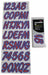 Number and Letter Combo Kit Red/Purple