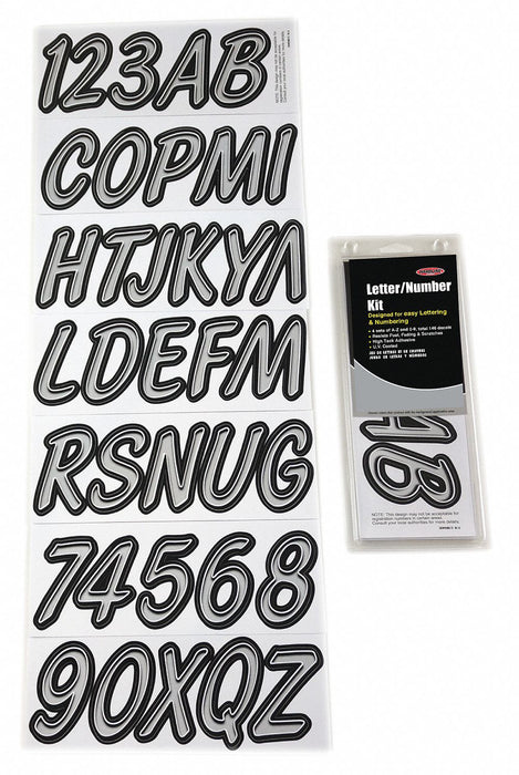 LetterandNumberLabelSet 3inH 1-3/8inW