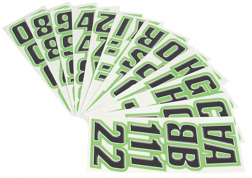 LetterandNumberLabelSet 2inH 1-1/2inW