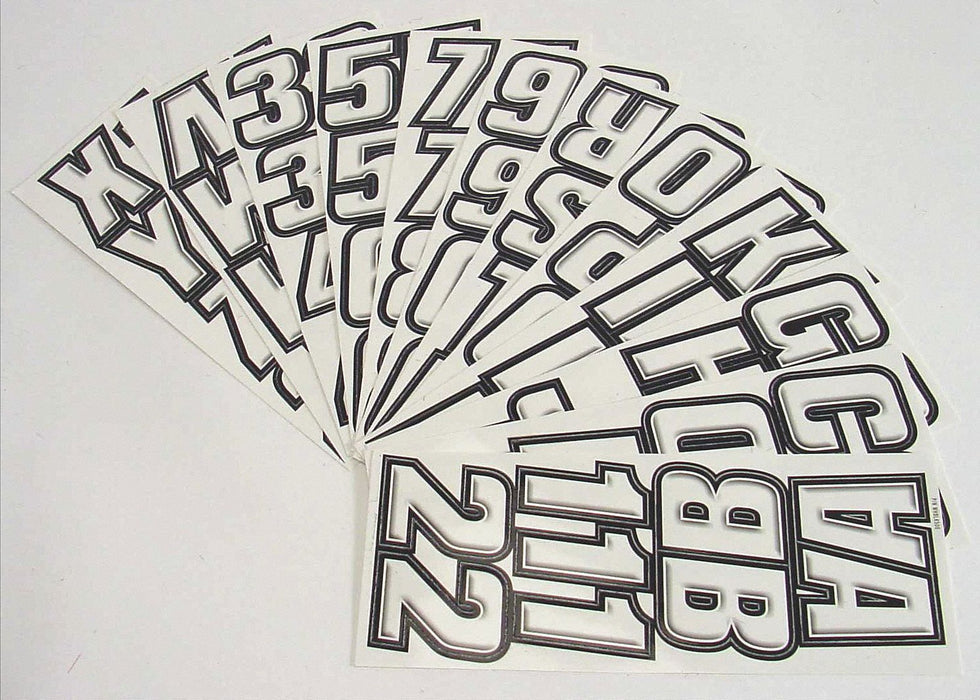 LetterandNumberLabelSet 2inH 1-1/2inW