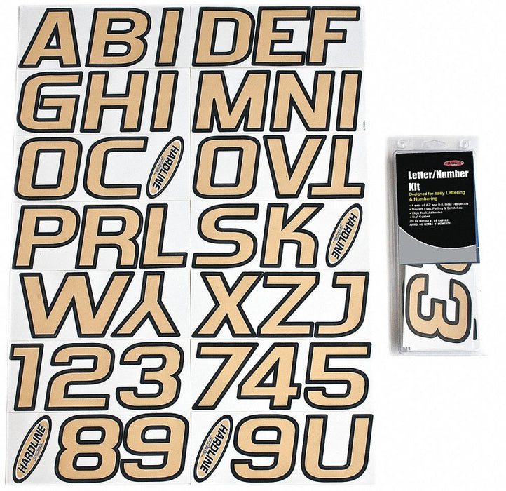 LetterandNumberLabelSet 2inH 1-1/2inW