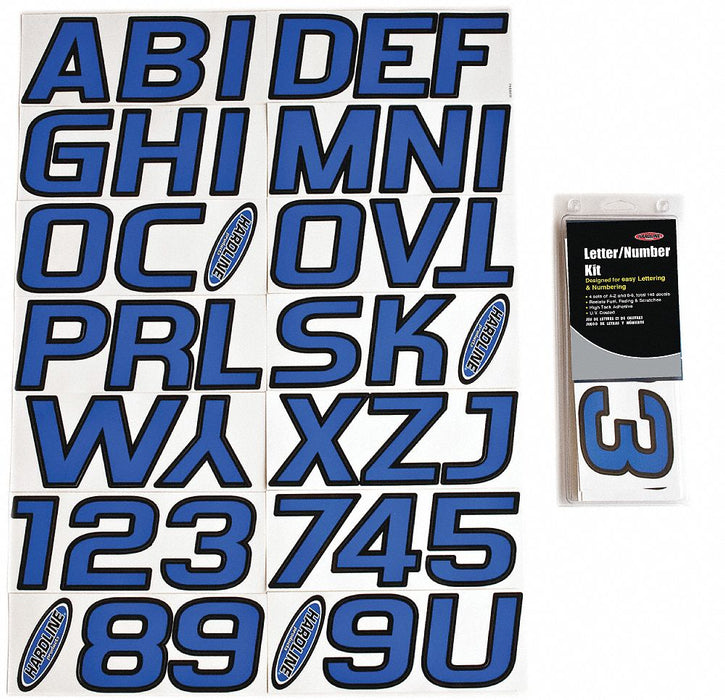 LetterandNumberLabelSet 3inH 2-7/8inW