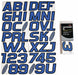 LetterandNumberLabelSet 3inH 2-7/8inW