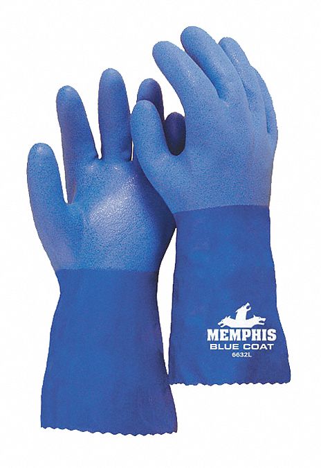 J4417 ChemResistantGloves Blu Gauntlet L PR