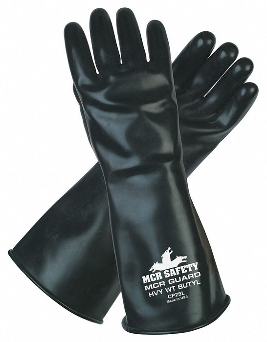 J4424 Chemical Gloves XL 14 in L Blk PR