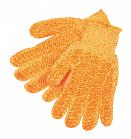 Knit Gloves XL Orange PVC PK12