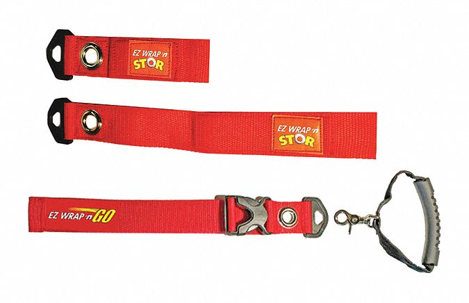 Hook-and-Loop Cinch Strap 16 in Red