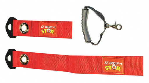 Hook-and-Loop Cinch Strap 12 in Red