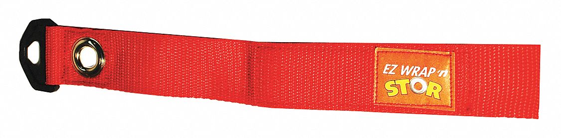 Hook-and-Loop Cinch Strap 10 in Red