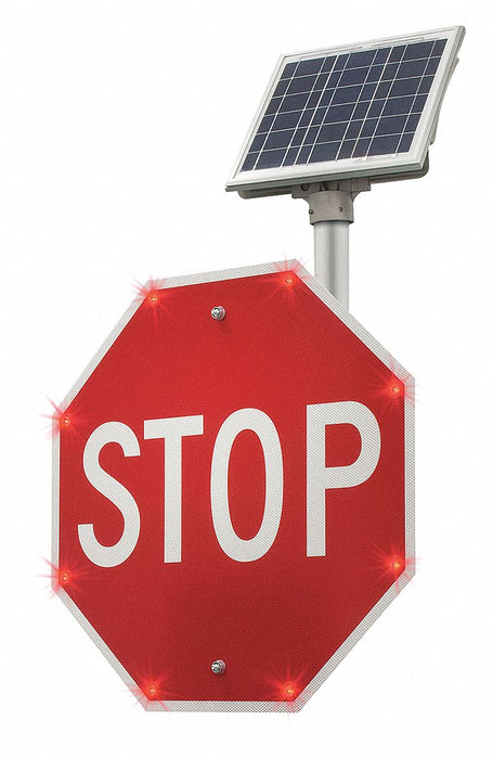 LED Stop Sign Stop Aluminum 48 x 48 