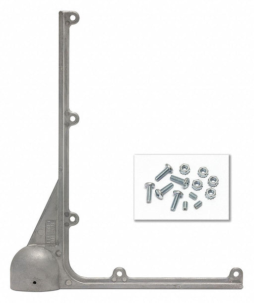 Post Top L-Brackets Silver Aluminum