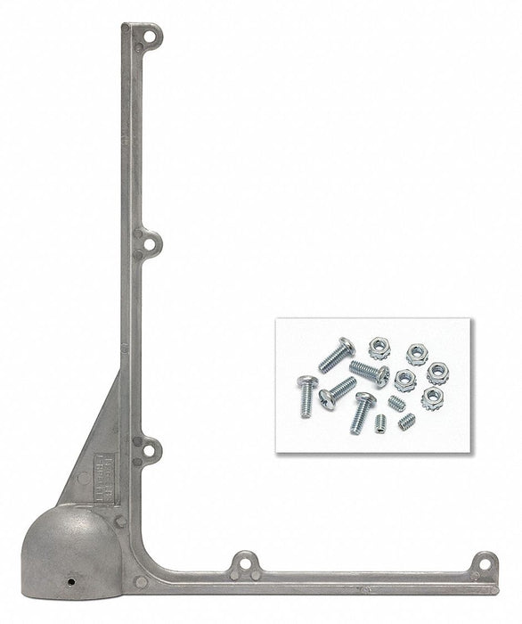 Post Top L-Brackets Silver Aluminum