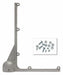 Post Top L-Brackets Silver Aluminum