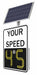 LEDRadarSpeedDisplaySign White Solar