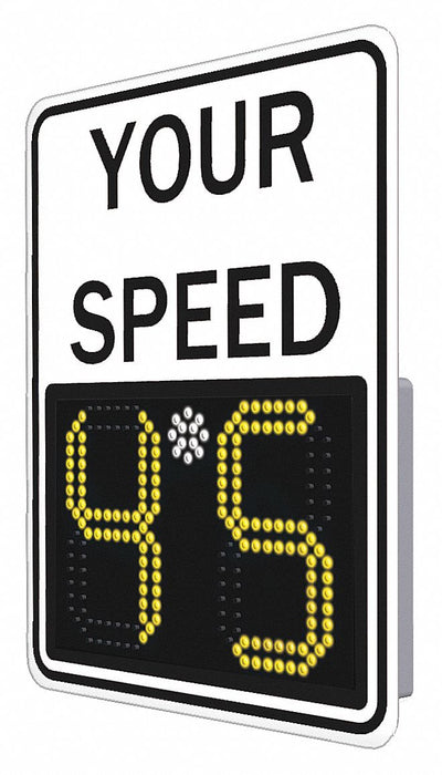 LED Radar Speed Sign Aluminum 29 x 23 