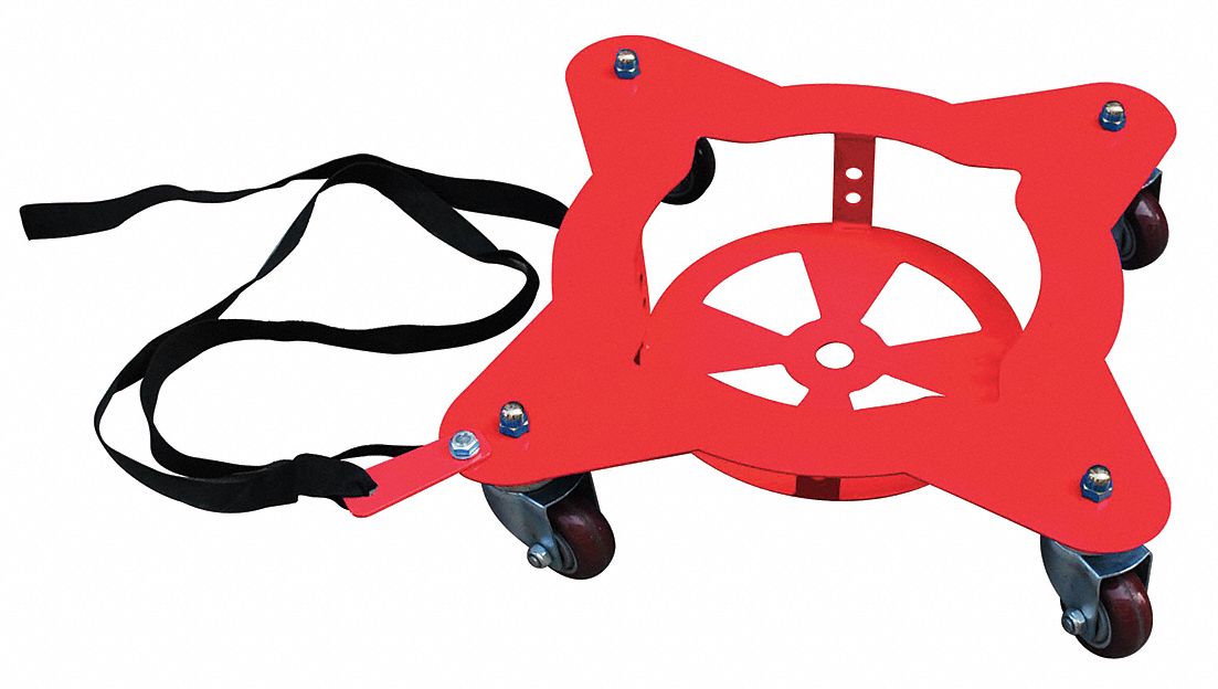 Drum Dolly 5 gal 25.5 in L Red
