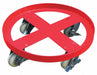 Drum Dolly 55 gal 24 in L Red