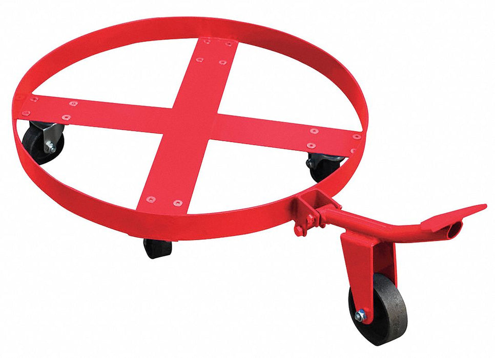 Drum Dolly 55 gal 35.5 in L Red