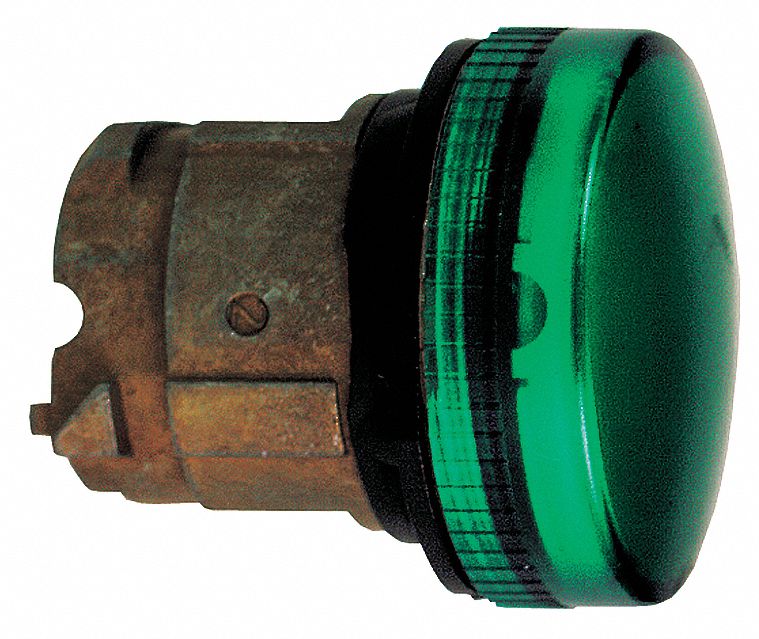 Pilot Light Head Green LED 22 mm