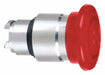 MushroomHeadPushButton Rd NoLamp 22mm