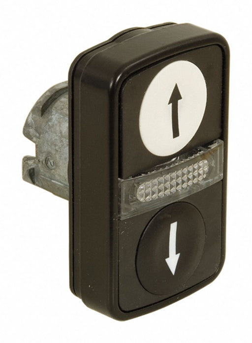 MultiheadOperator Blk Wht NoLamp 22mm