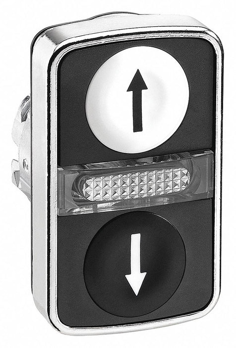 MultiheadOperator Blk Wht NoLamp 22mm