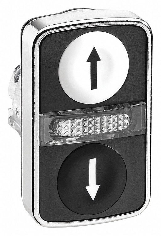 MultiheadOperator Blk Wht NoLamp 22mm