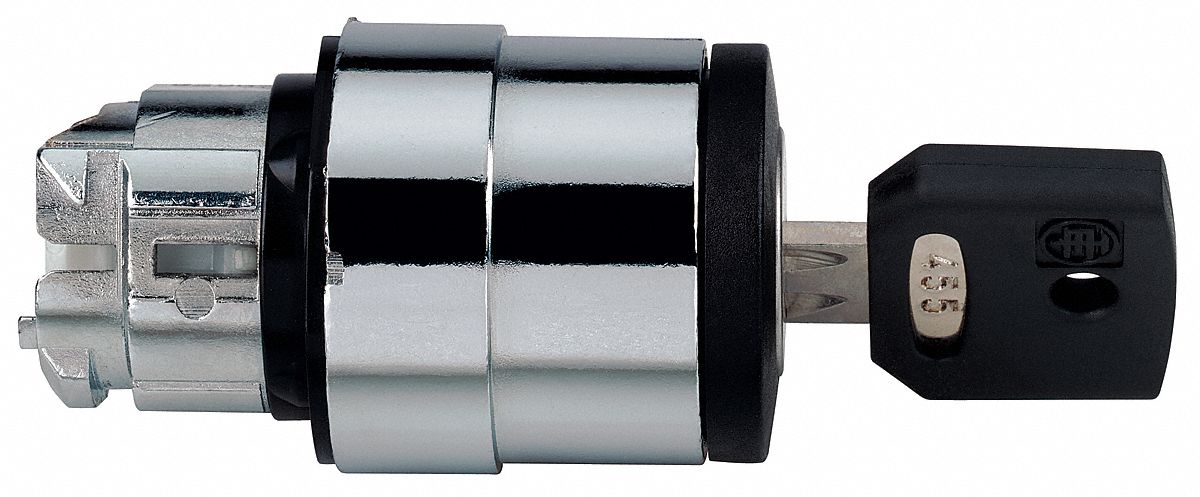 KeyedSelectorSwitch Black 2Pos 22mm