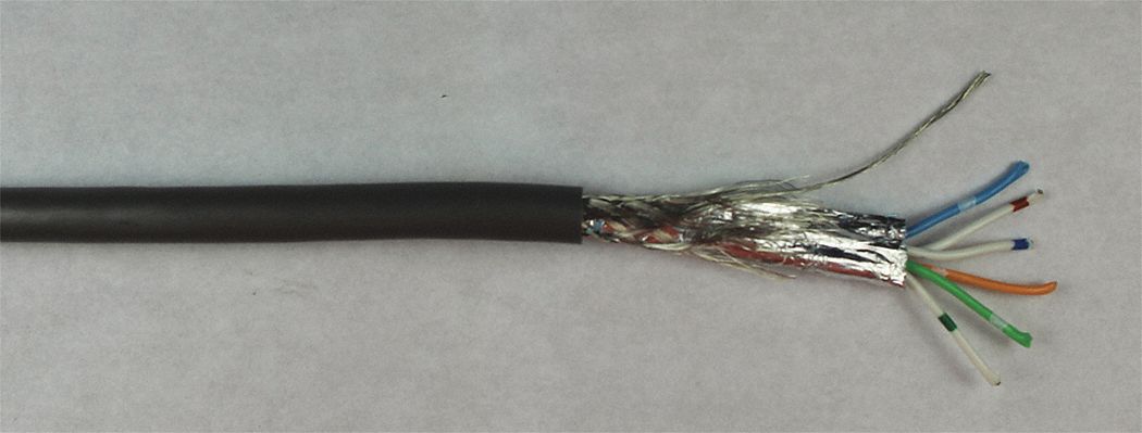 Data Cable 6 Wire Silver 1000ft