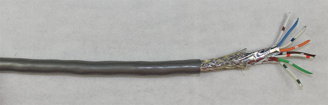Data Cable 8 Wire Silver 1000ft