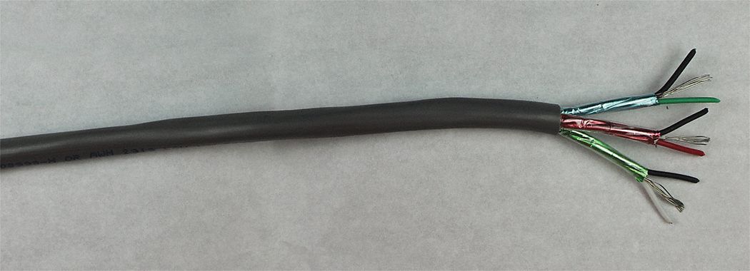 Data Cable 6 Wire Silver 1000ft