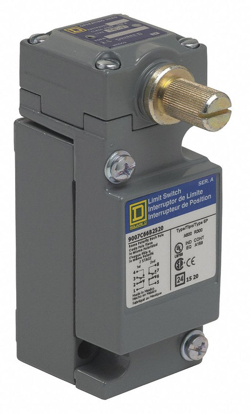 Plug-In Limit Switch Rotary Lever