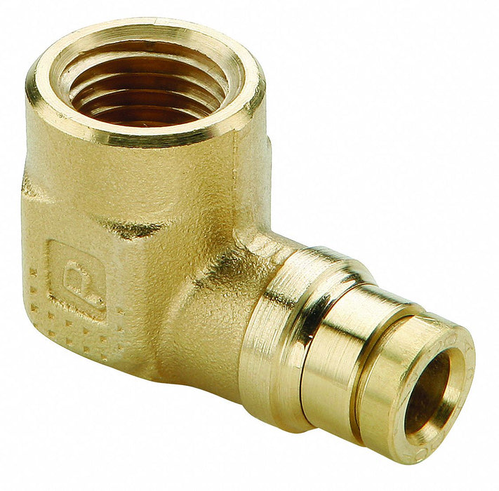Elbow Brass Push-Fit3/8in FNPT1/4in